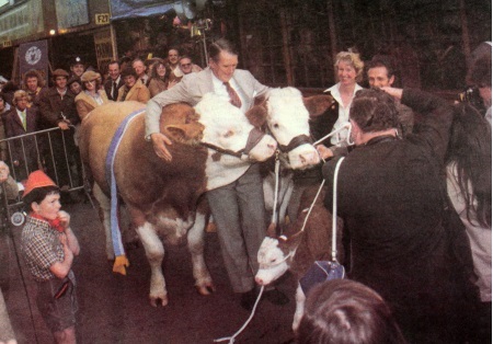 Malcolm at Simmental House, Royal Melbourne Show in the 80's.